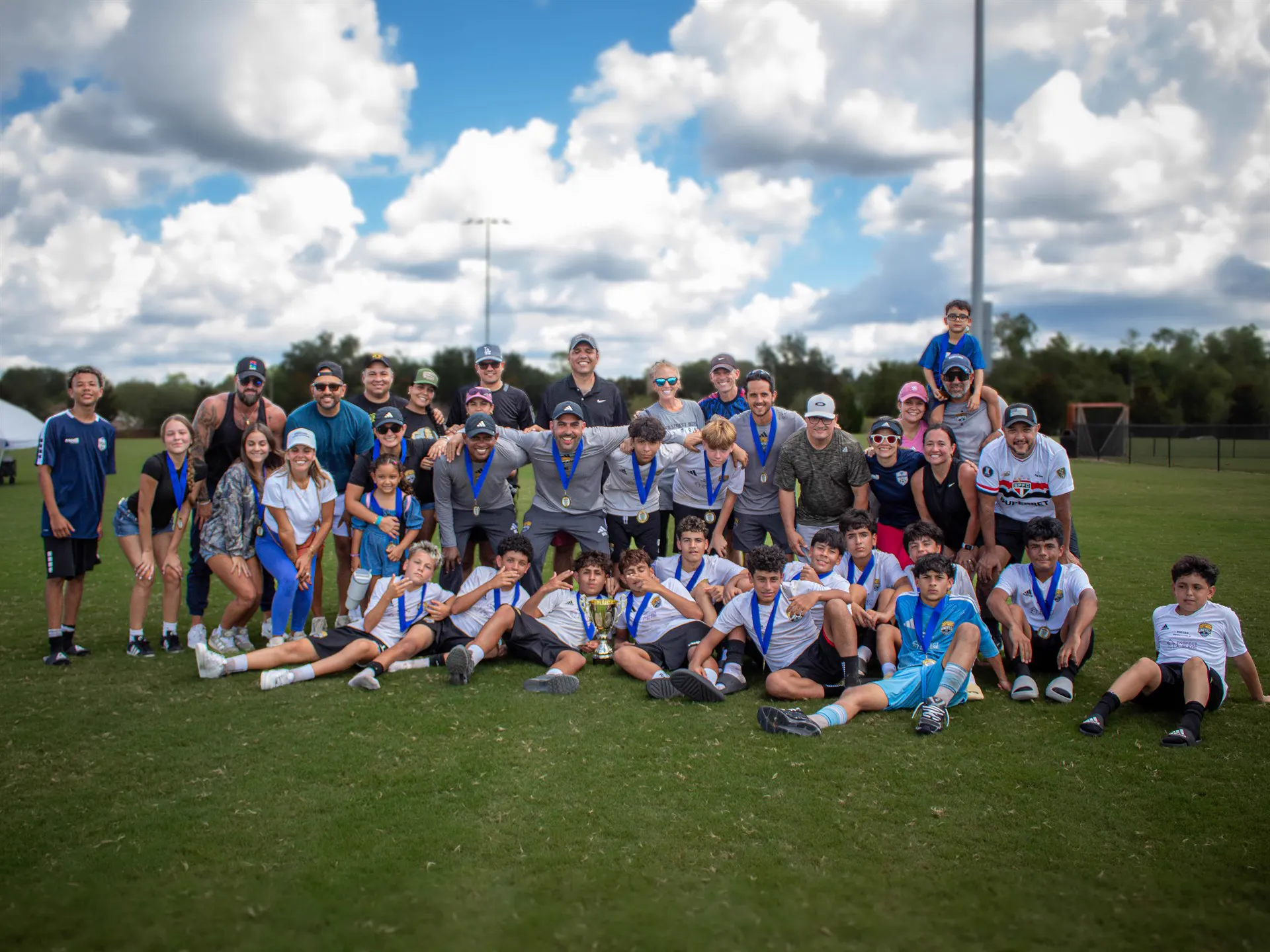 Central Florida United FC players, staff and families